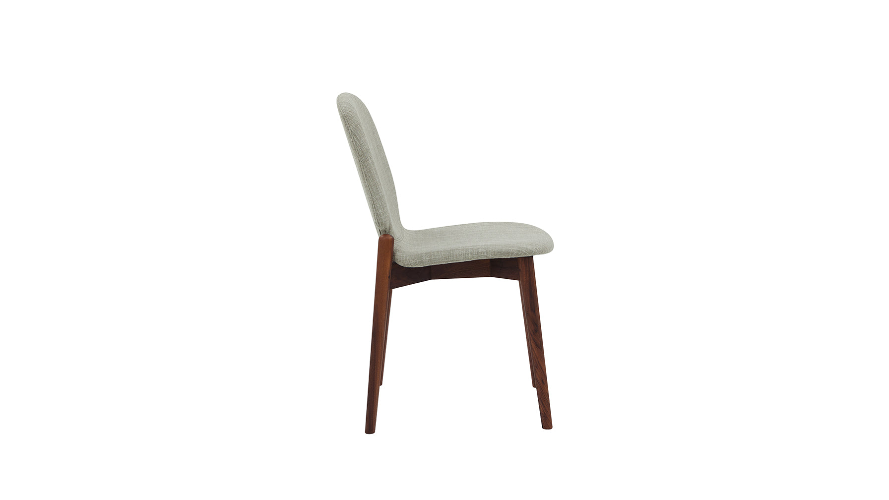 Dine In Dining Chair (Set of Two), Walnut/Taupe Fabric - Image 4