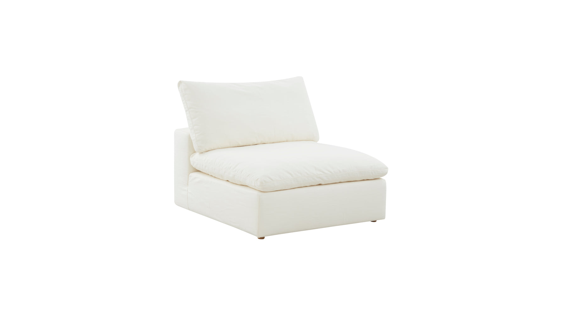 Movie Night™ Armless Chair, Large, Cream Linen - Image 3