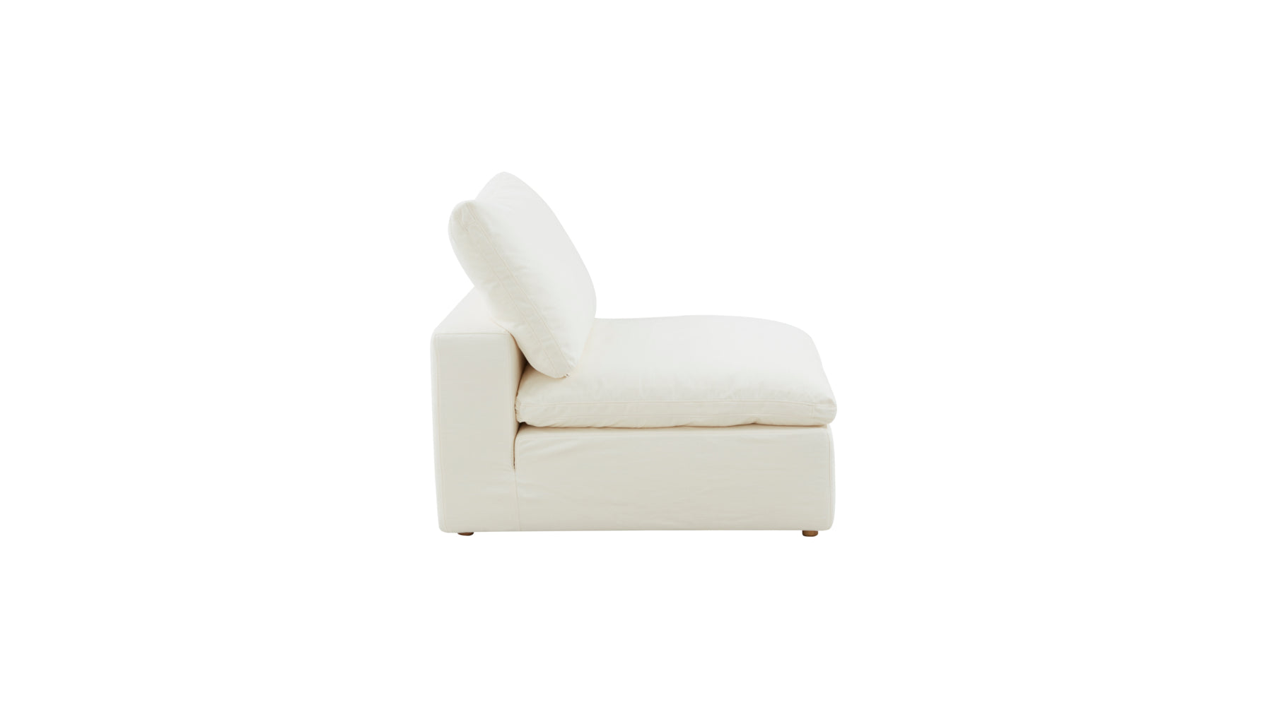 Movie Night™ Armless Chair, Large, Cream Linen - Image 5