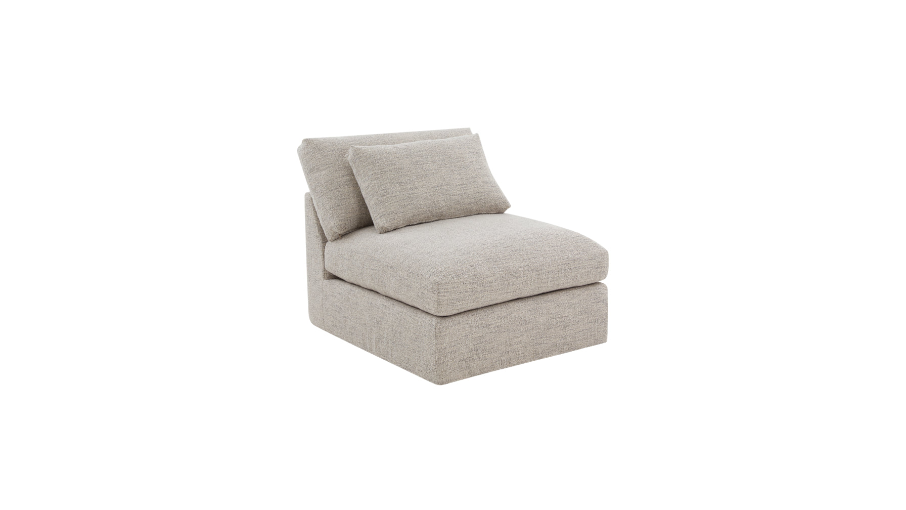 Get Together™ Armless Chair, Large, Oatmeal - Image 3