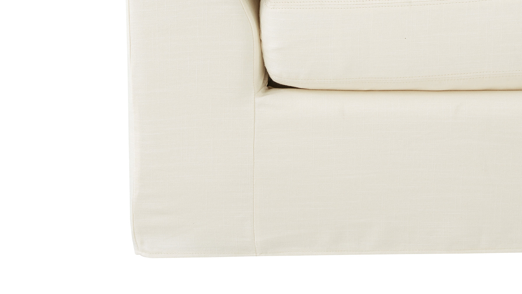 Get Together™ Armless Chair, Large, Cream Linen - Image 10