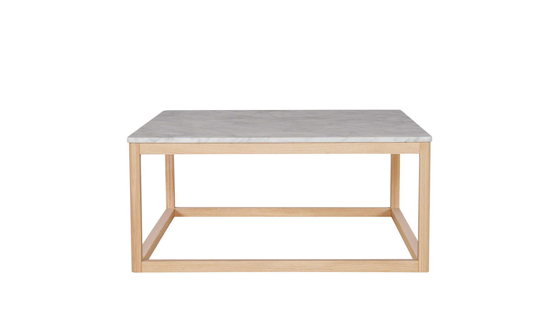 Still Coffee Table Square, Marble and White Ash - Image 2