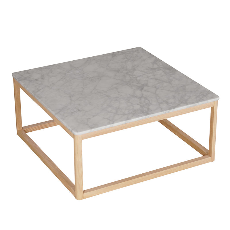 Still Coffee Table Square, Marble and White Ash - Image 6