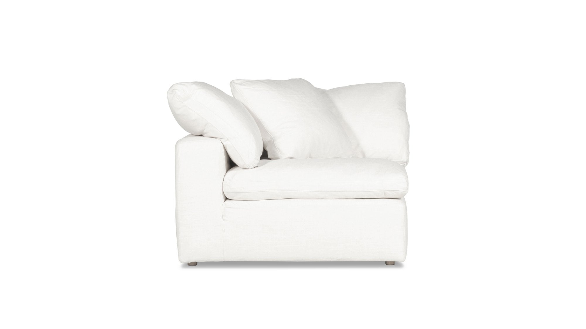 Slipcover - Movie Night™ Corner Chair, Standard, Cream Linen (Left or Right) - Image 1