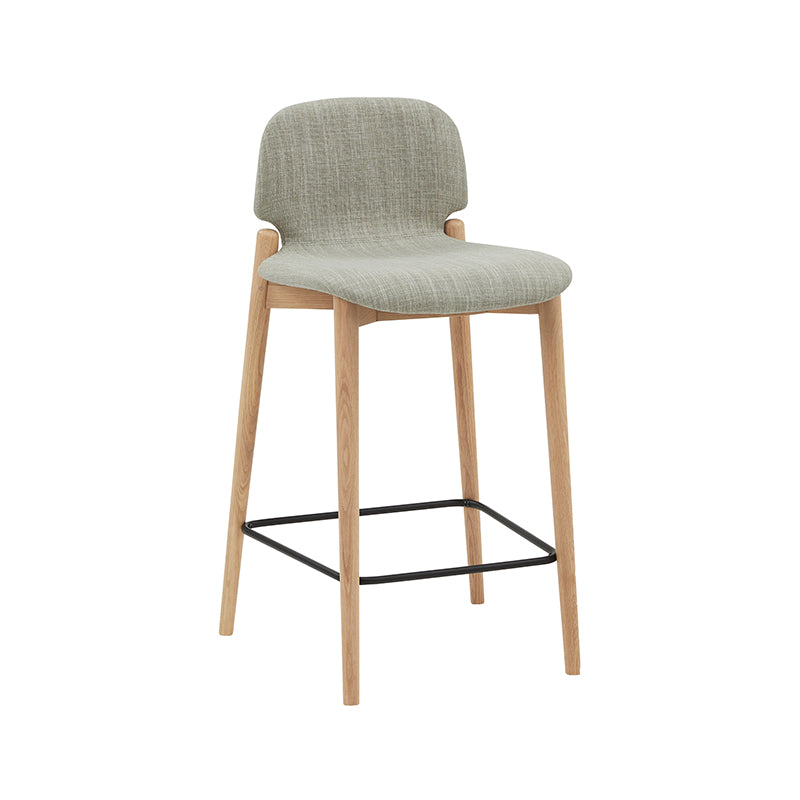 Dine In Stool, Counter, Oak/Taupe Fabric - Image 12