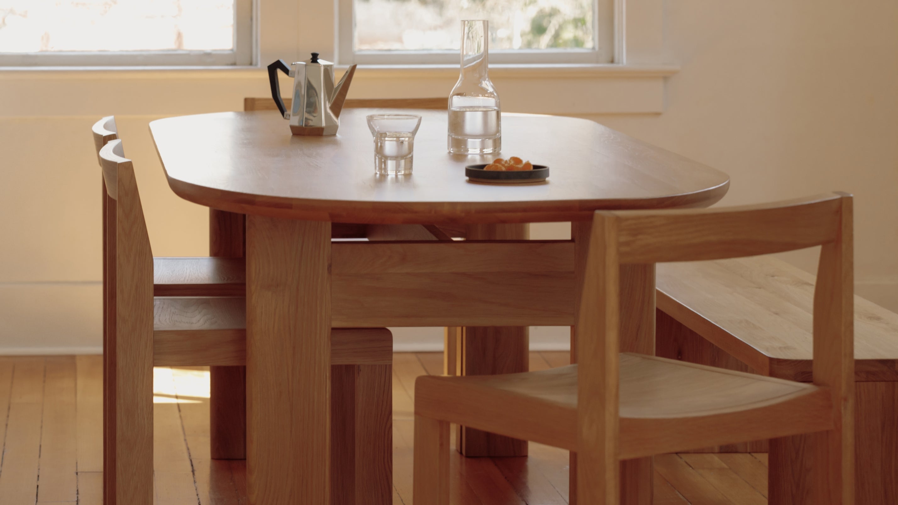 Track Dining Table, Seats 6-8 People, Oak - Image 3