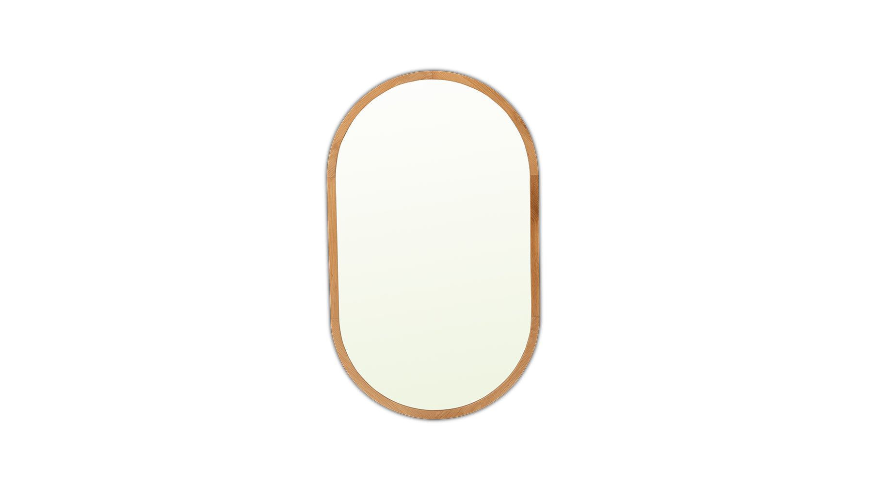 Ellipse Mirror, Oak - Image 1