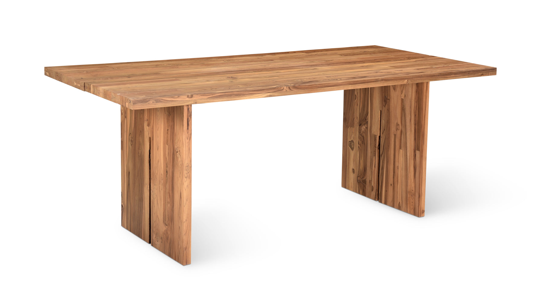 Plane Outdoor Dining Table, Seats 8-10, Teak - Image 1