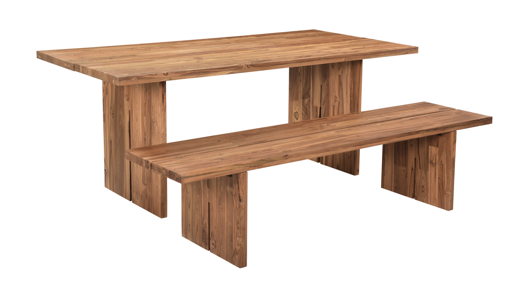 Plane Outdoor Dining Table, Seats 8-10, Teak - Image 5