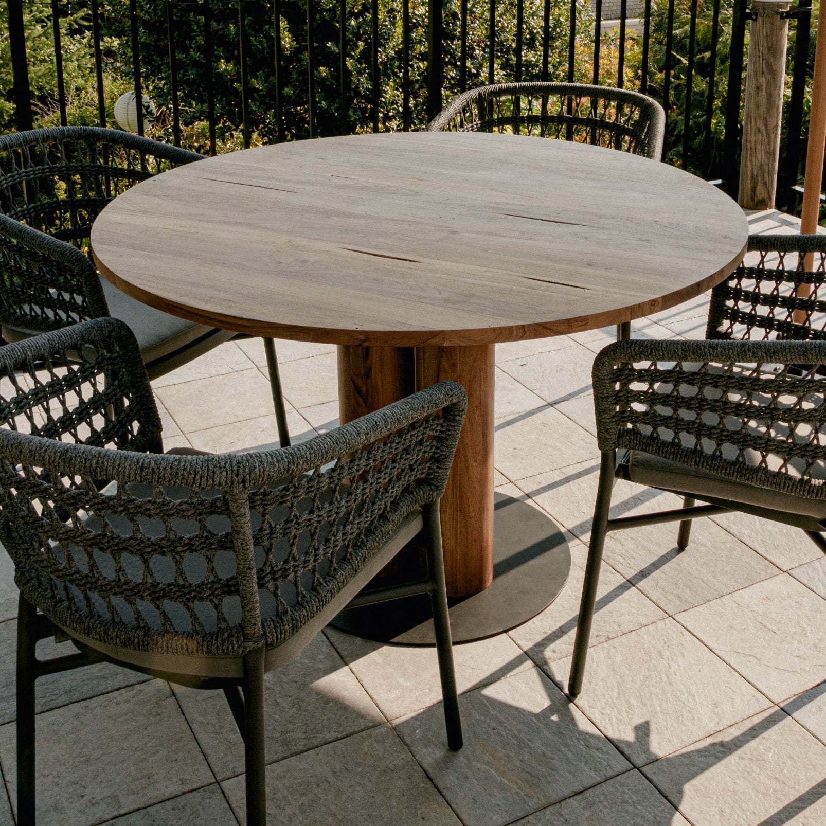 Formation Outdoor Dining Table, Seats 4-5 People, Teak - Image 9