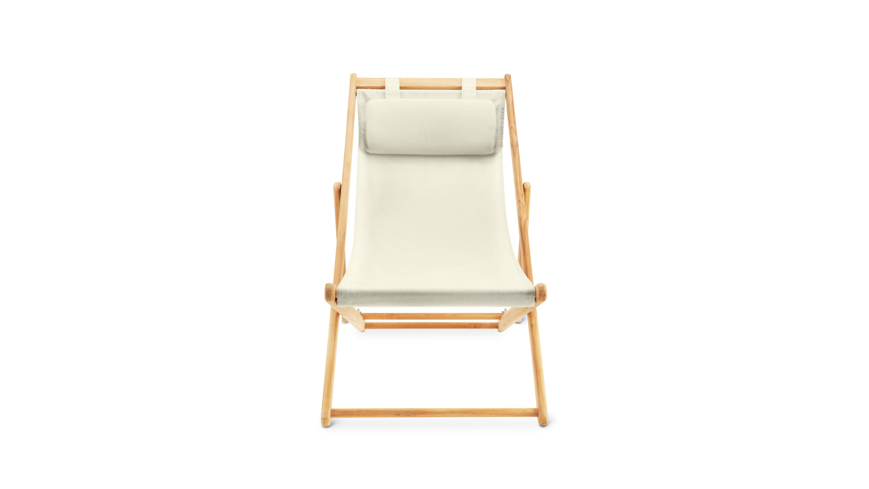 Settle In Outdoor Deck Chair, Canvas - Image 1