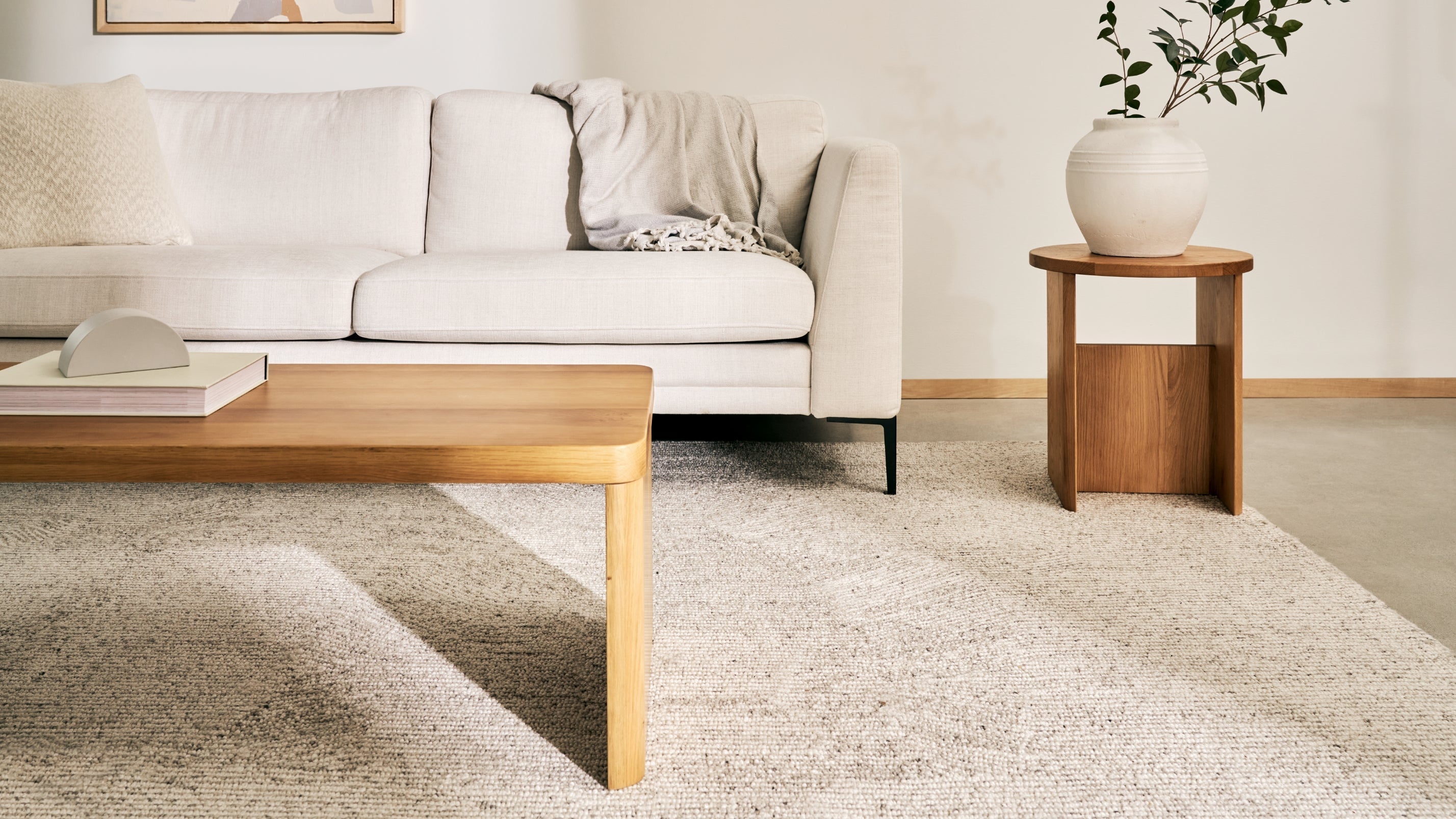 Rocky Road Rug, 5x8, Frost - Sundays Company