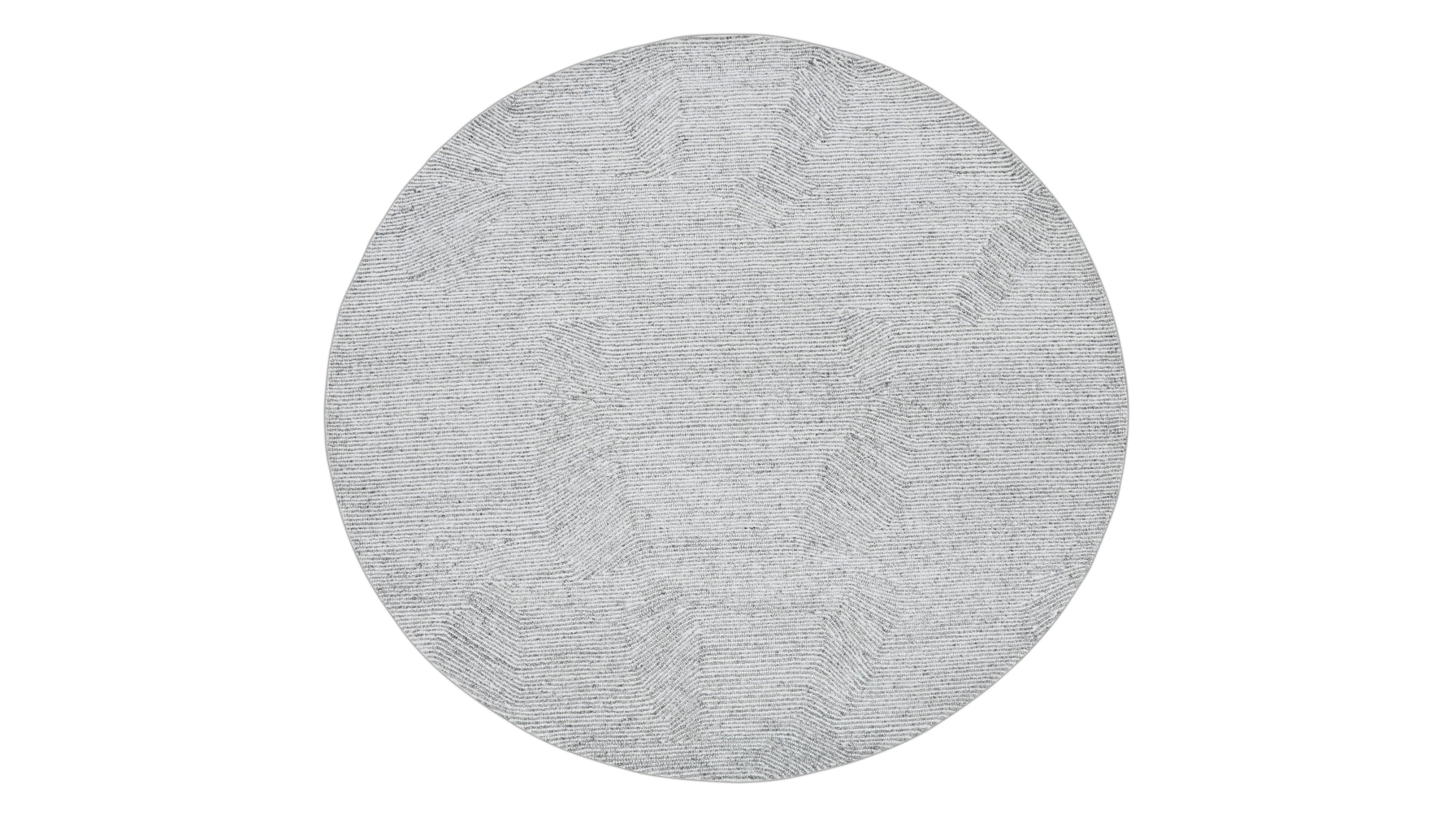 Rocky Road Rug Round, 7 X 7, Frost - Image 1