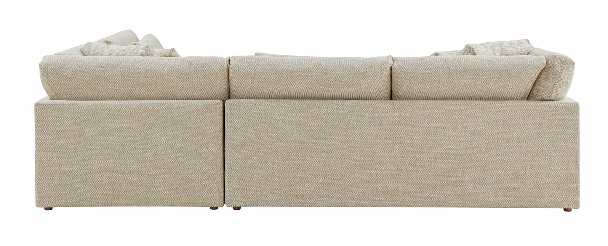 Feel Good Sectional with Ottoman, Right, Oyster - Image 6