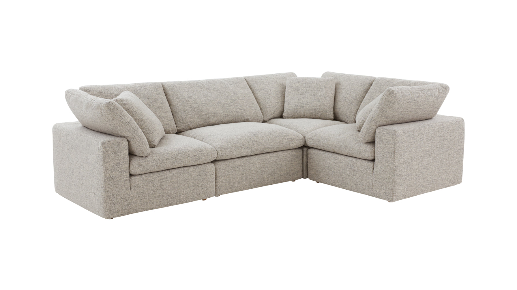 Movie Night™ 4-Piece Modular Sectional Closed, Large, Oatmeal - Image 3