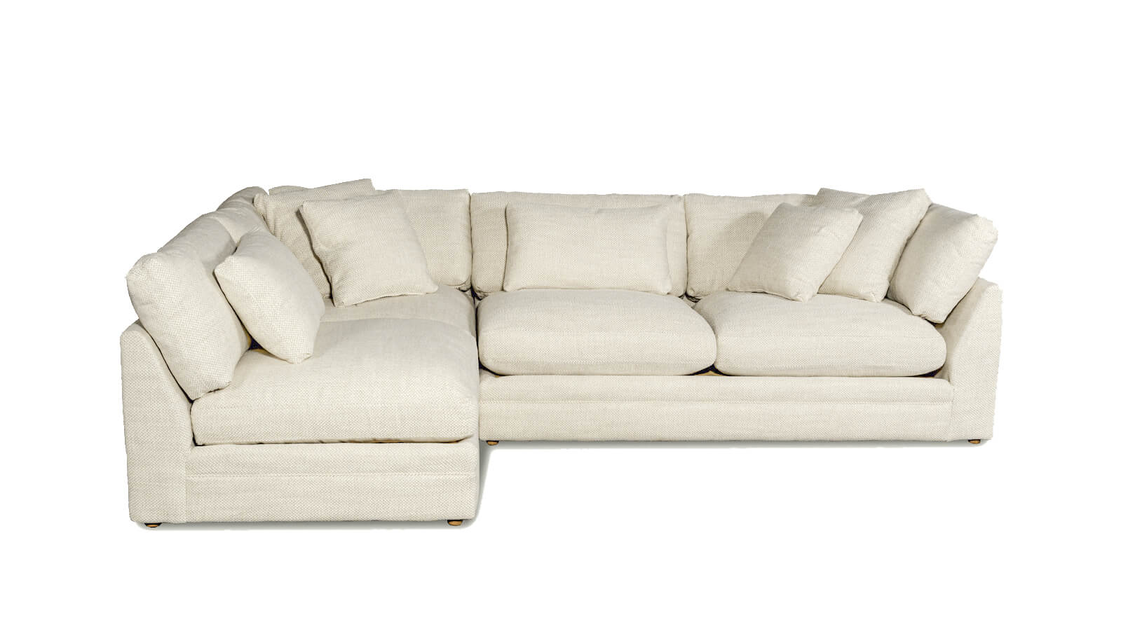 Feel Good Sectional,  Left, Oyster - Image 1
