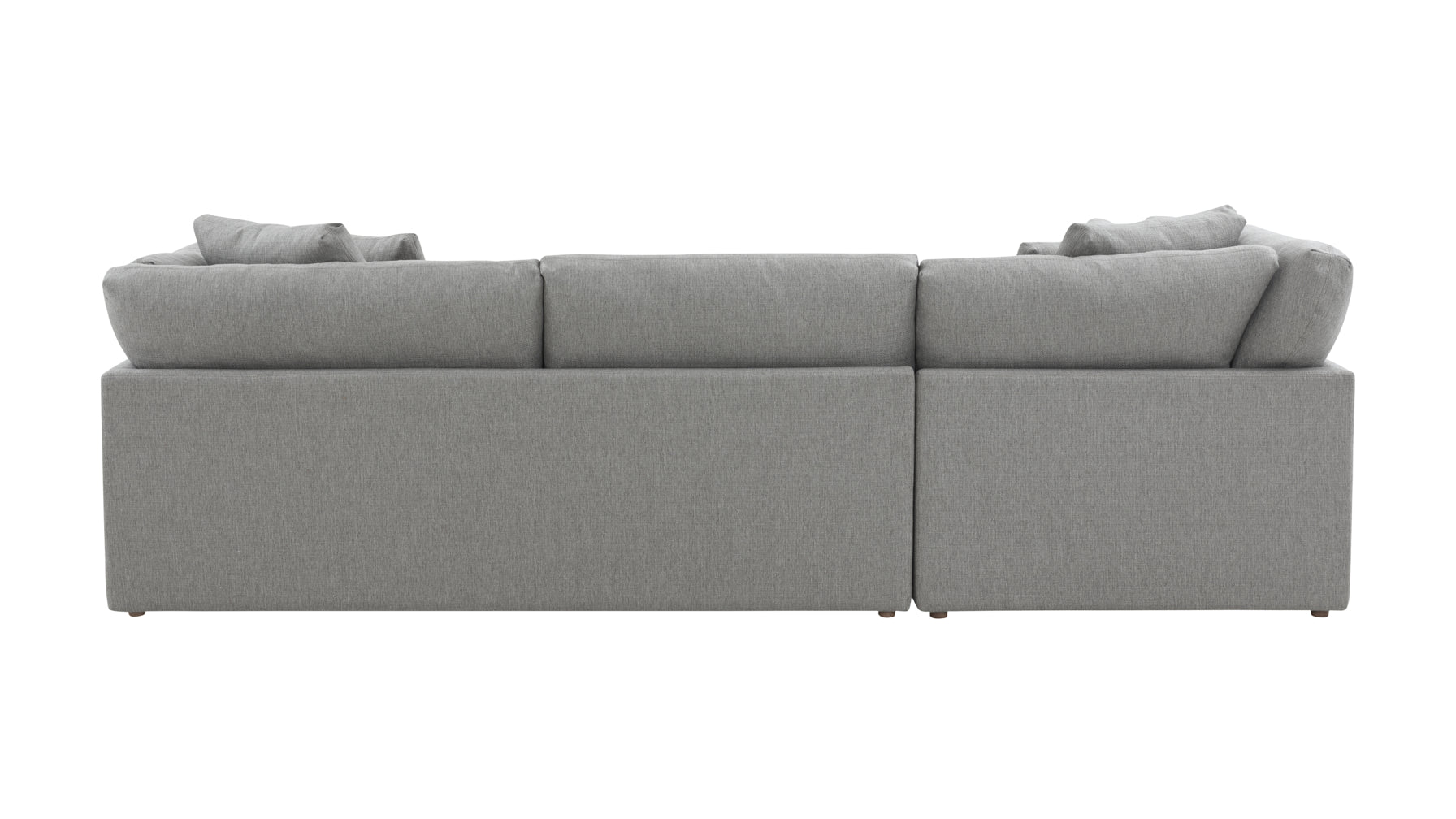 Feel Good Sectional with Ottoman, Left, Mist - Image 4