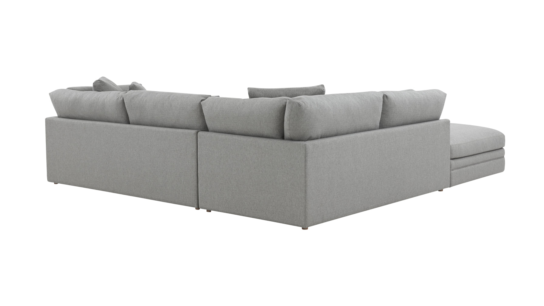 Feel Good Sectional with Ottoman, Left, Mist - Image 5