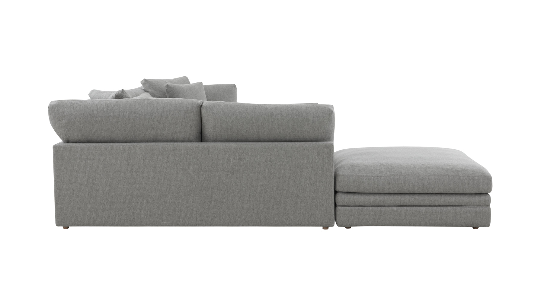 Feel Good Sectional with Ottoman, Left, Mist - Image 6