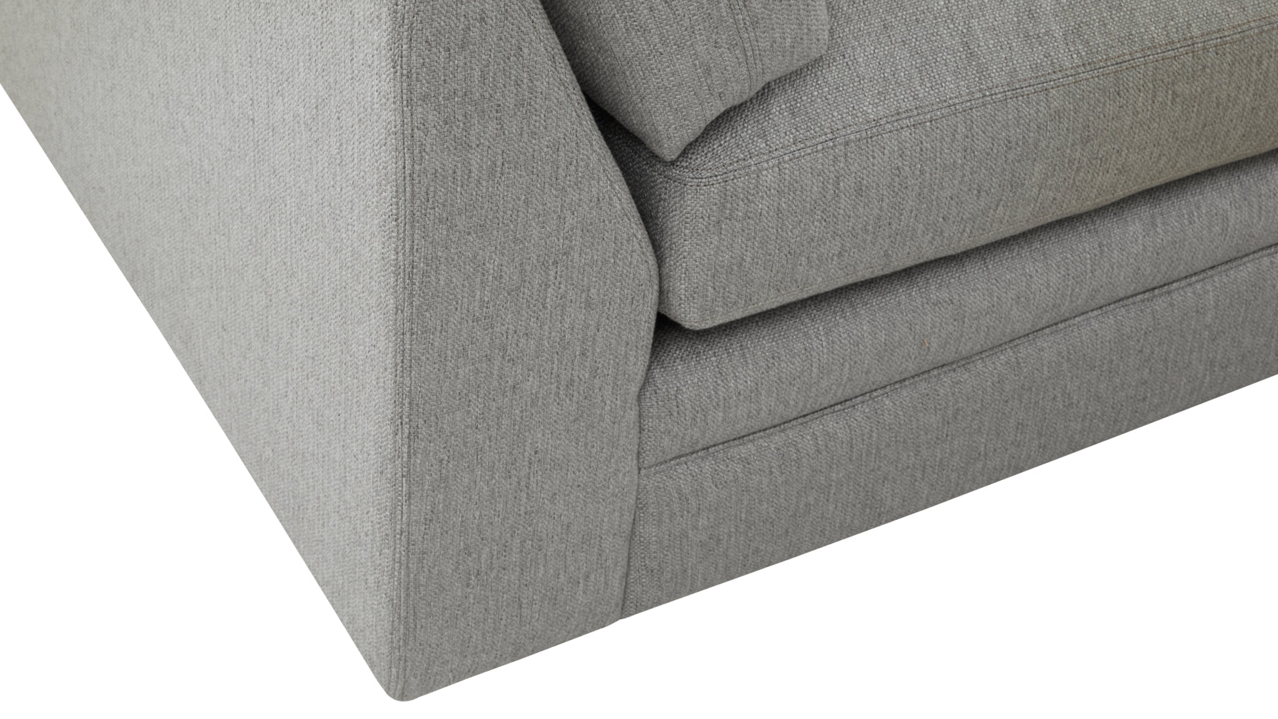 Feel Good Sectional with Ottoman, Left, Mist - Image 8