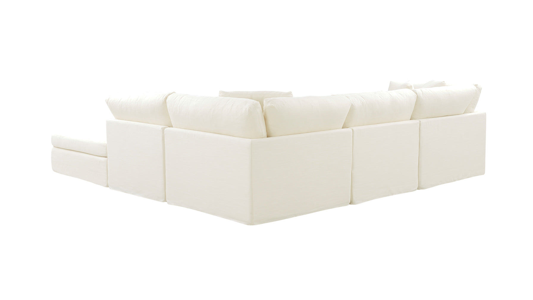 Get Together™ 5-Piece Modular Sectional, Large, Cream Linen - Image 8
