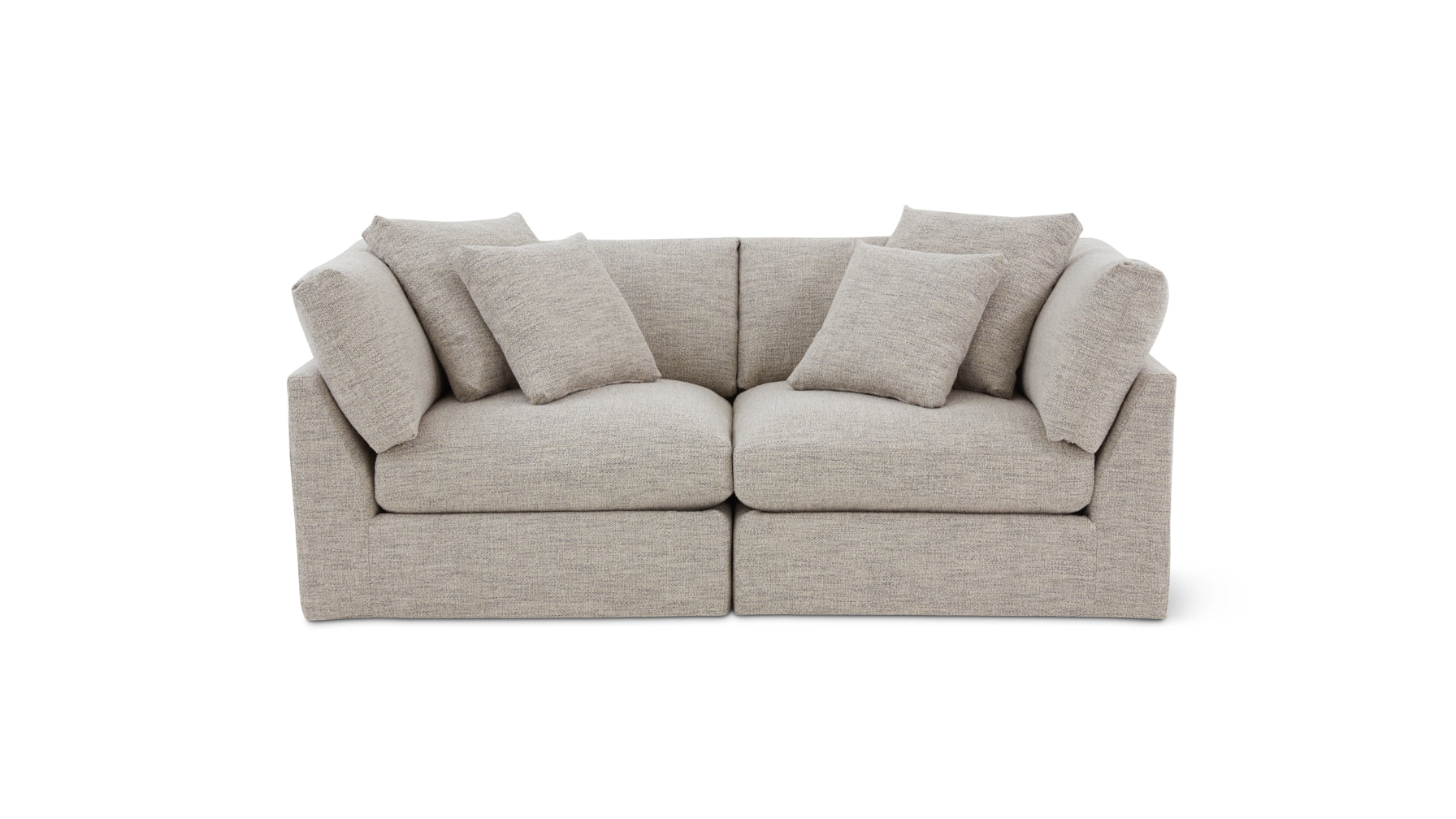 Get Together™ 2-Piece Modular Sofa, Large, Oatmeal - Image 1