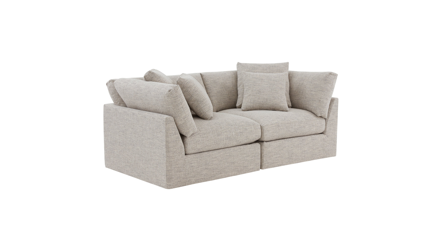 Get Together™ 2-Piece Modular Sofa, Large, Oatmeal - Image 3