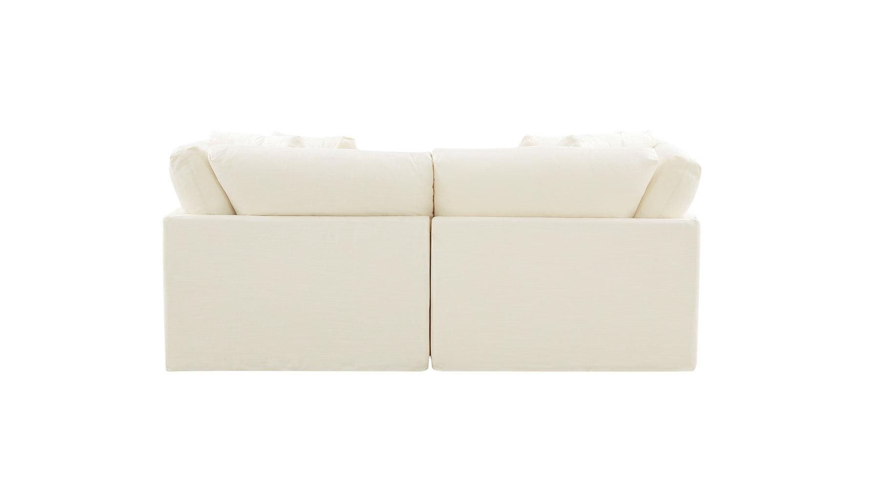 Get Together™ 2-Piece Modular Sofa, Large, Cream Linen - Image 8
