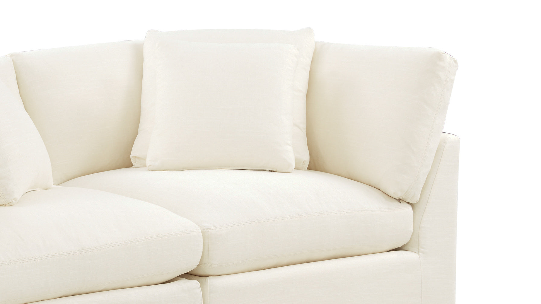 Get Together™ 2-Piece Modular Sofa, Large, Cream Linen - Image 10