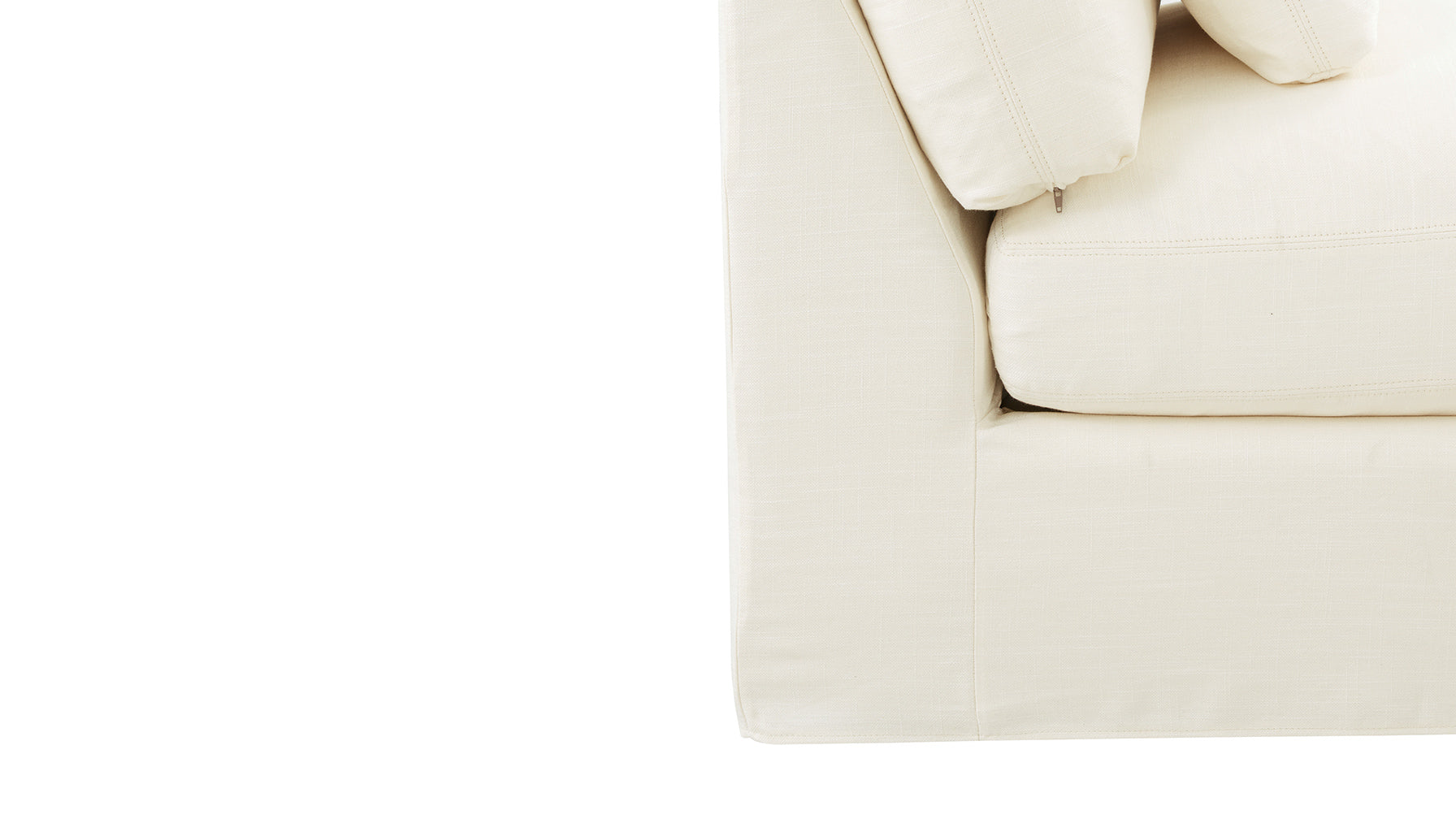 Get Together™ 2-Piece Modular Sofa, Large, Cream Linen - Image 9