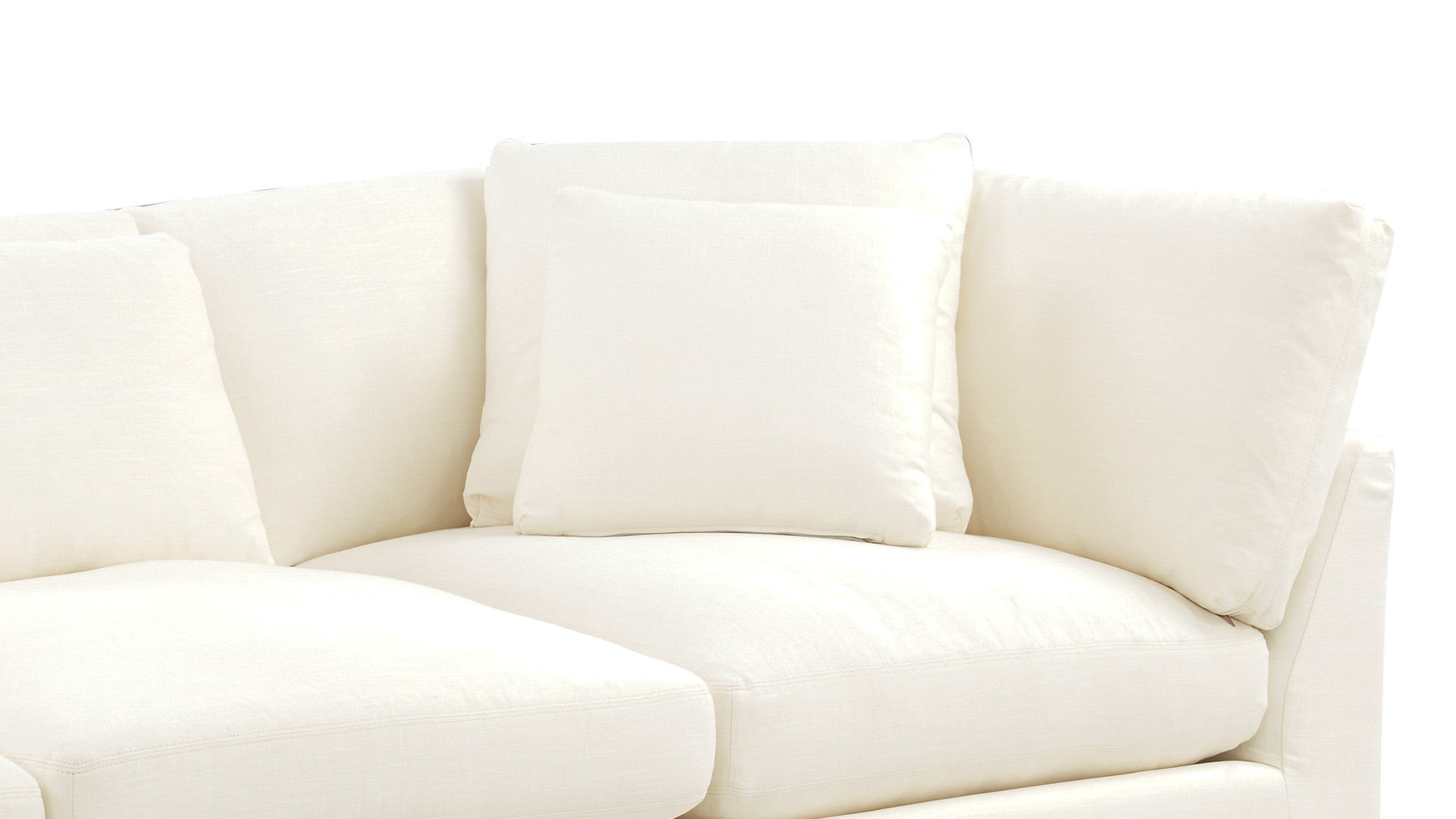 Get Together™ 3-Piece Modular Sofa, Large, Cream Linen - Image 10