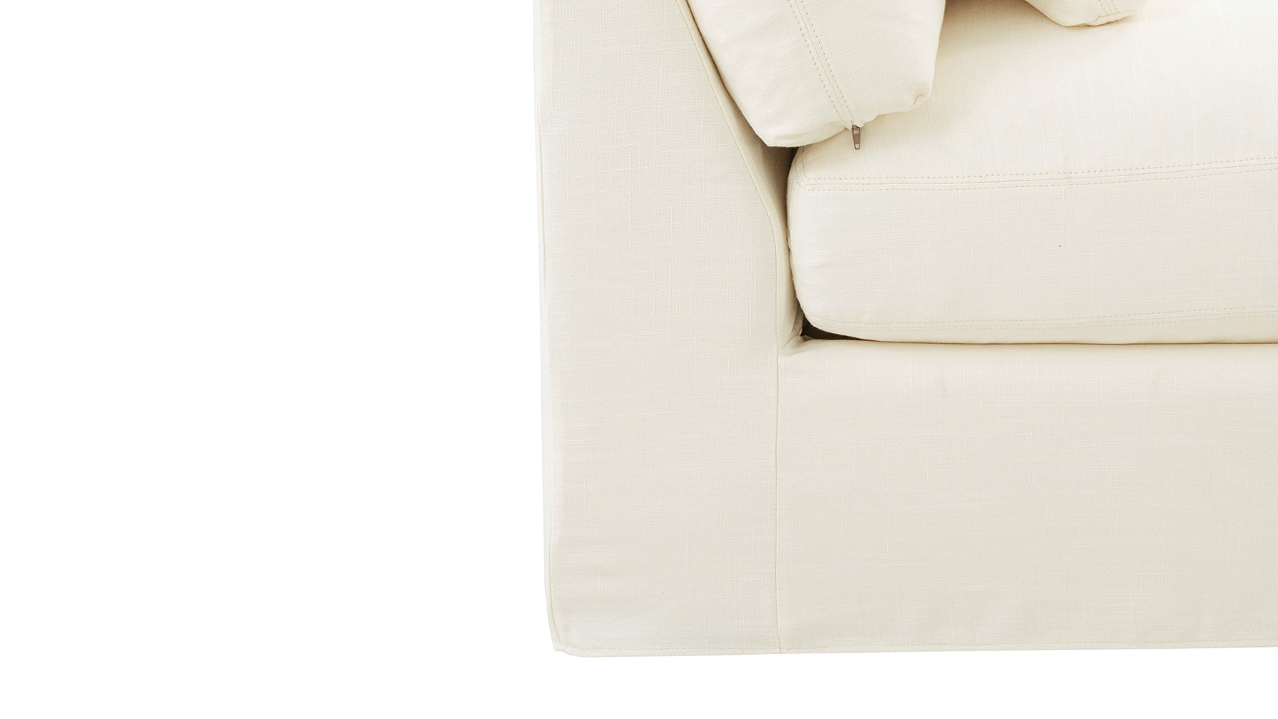 Get Together™ 3-Piece Modular Sofa, Large, Cream Linen - Image 9