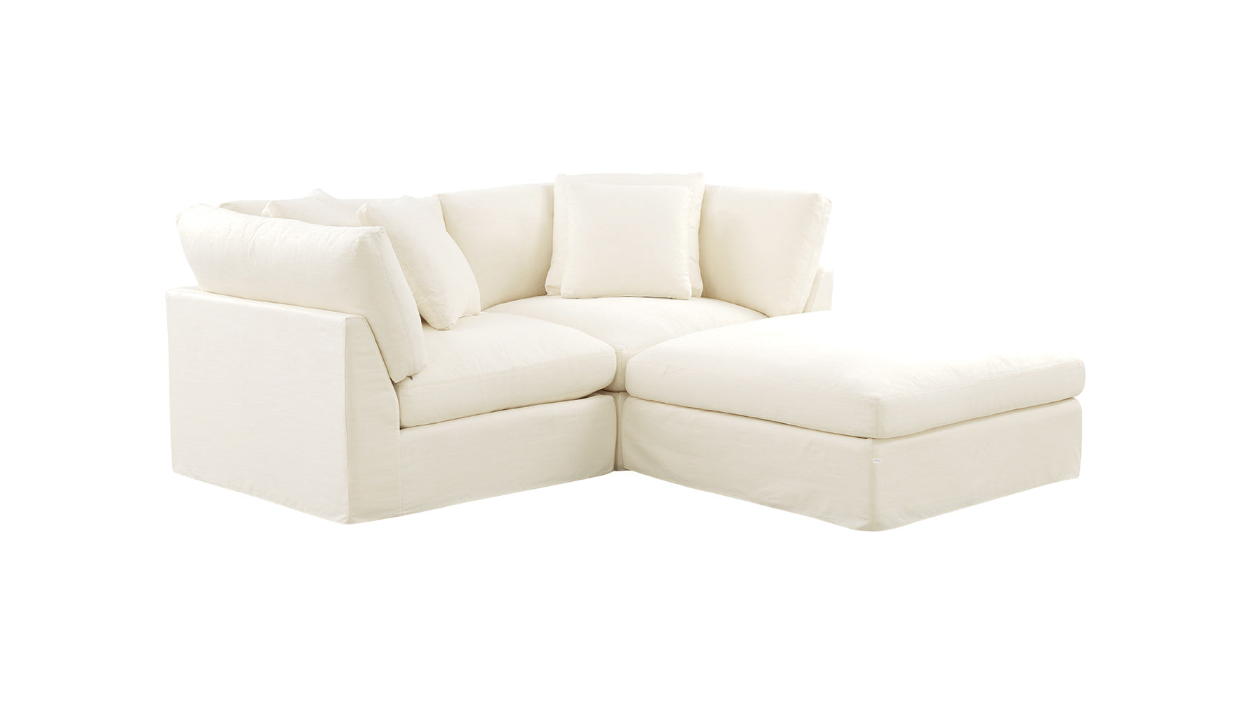 Get Together™ 3-Piece Modular Sectional, Large, Cream Linen - Image 2