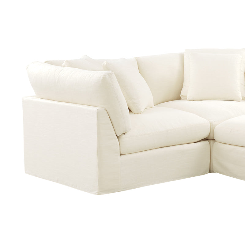 Get Together™ 3-Piece Modular Sectional, Large, Cream Linen - Image 11