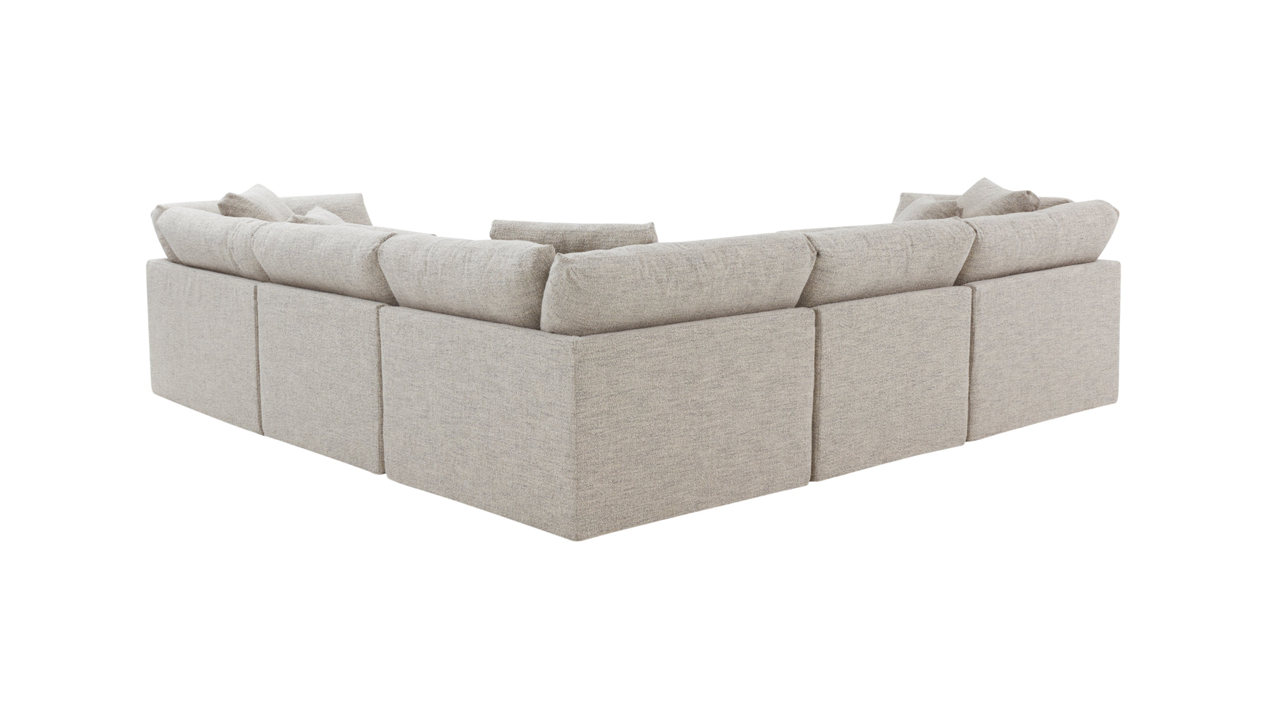 Get Together™ 5-Piece Modular Sectional Closed, Large, Oatmeal - Image 7