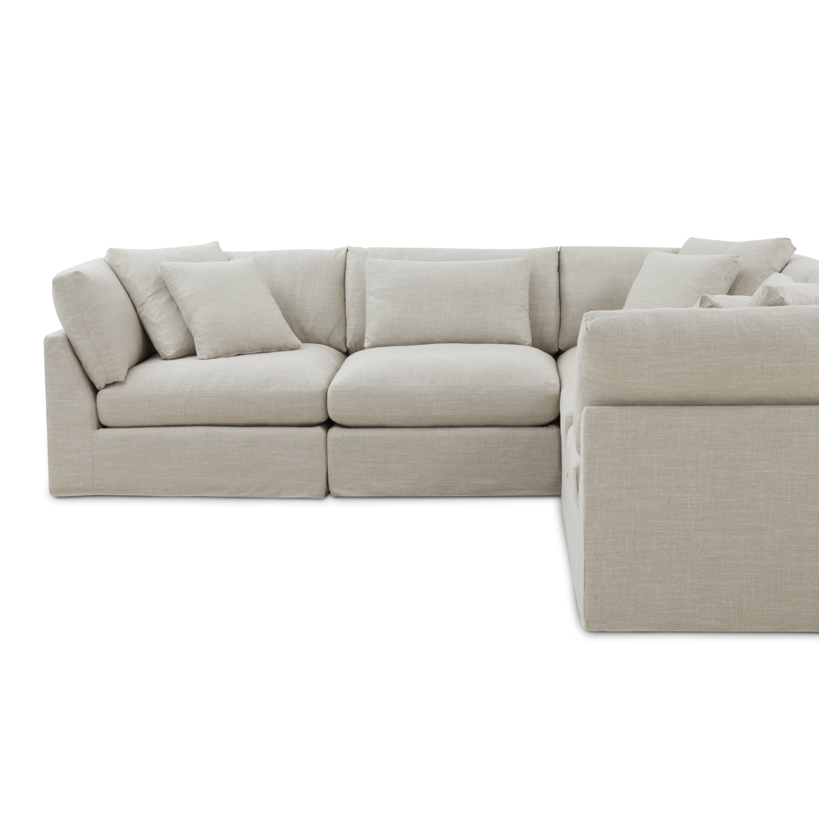 Get Together™ 5-Piece Modular Sectional Closed, Large, Light Pebble - Image 13