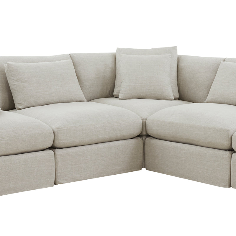 Get Together™ 5-Piece Modular Sectional Closed, Large, Light Pebble - Image 9