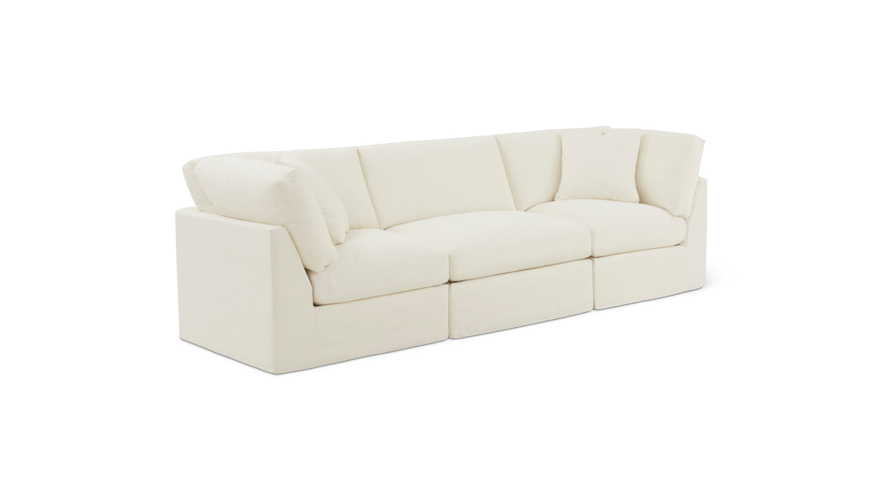 Get Together™ 3-Piece Modular Sofa, Standard, Cream Linen - Image 2