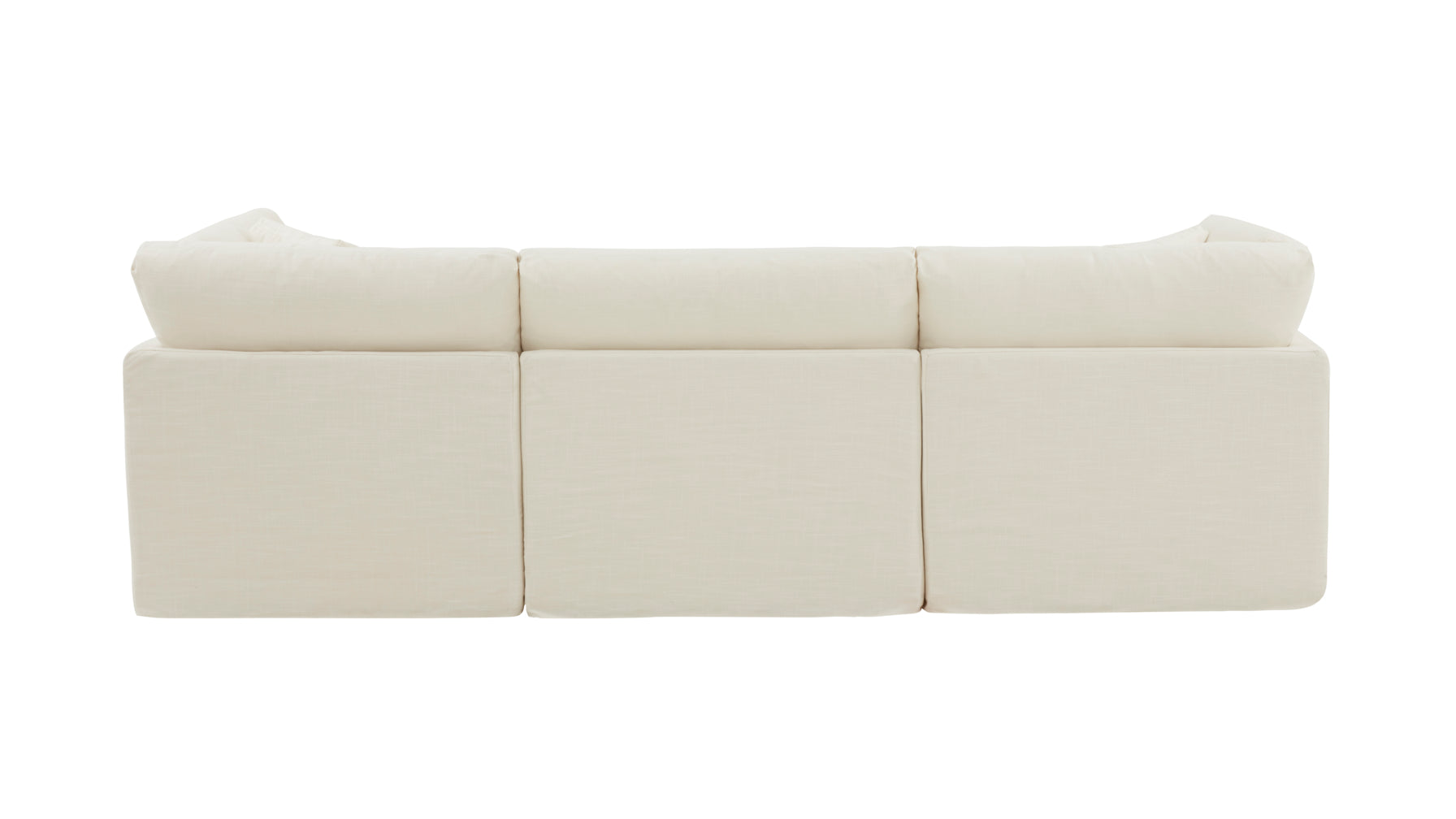Get Together™ 3-Piece Modular Sofa, Standard, Cream Linen - Image 3