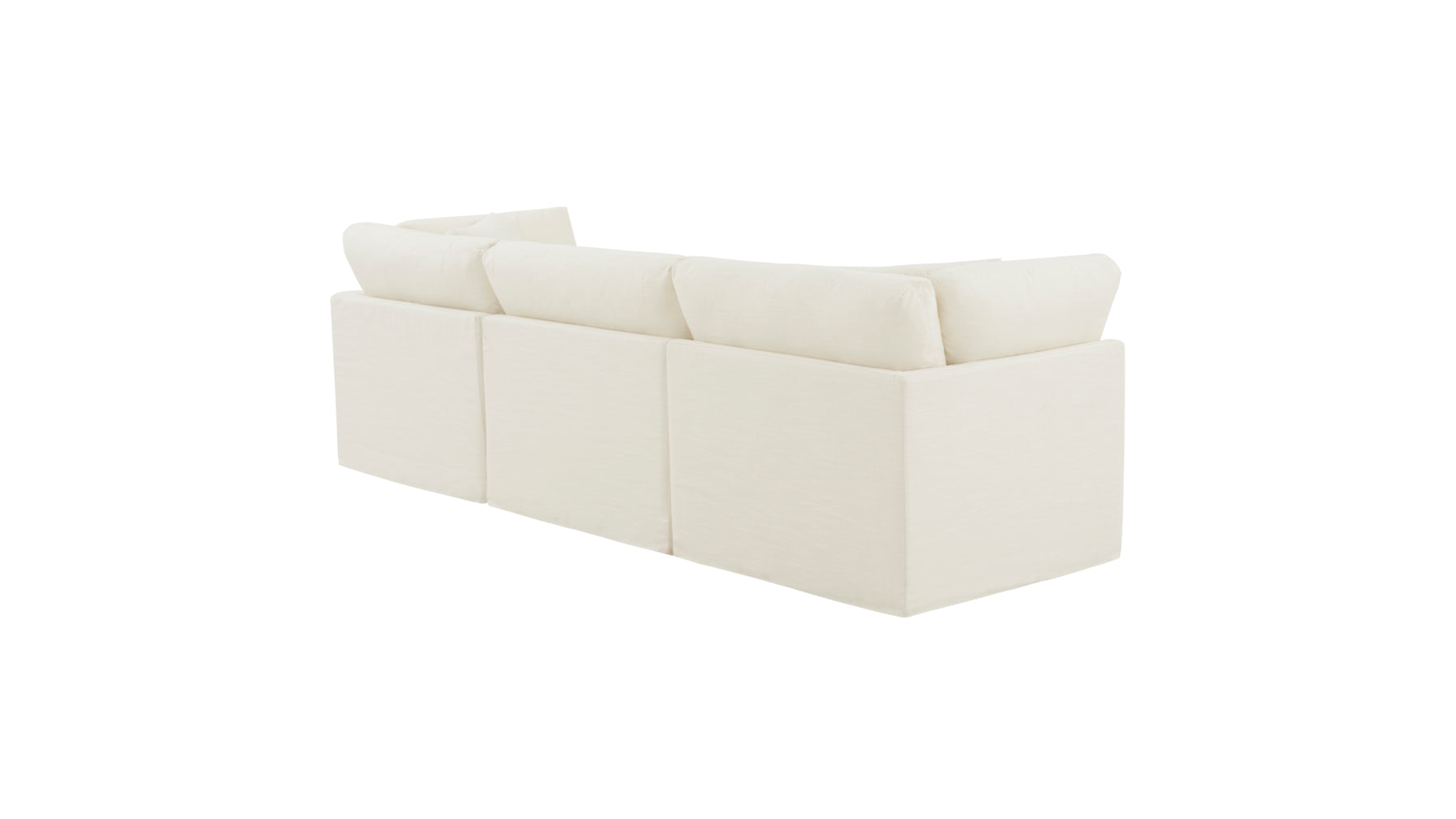 Get Together™ 3-Piece Modular Sofa, Standard, Cream Linen - Image 10