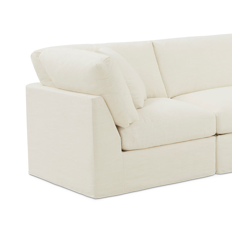 Get Together™ 3-Piece Modular Sofa, Standard, Cream Linen - Image 12