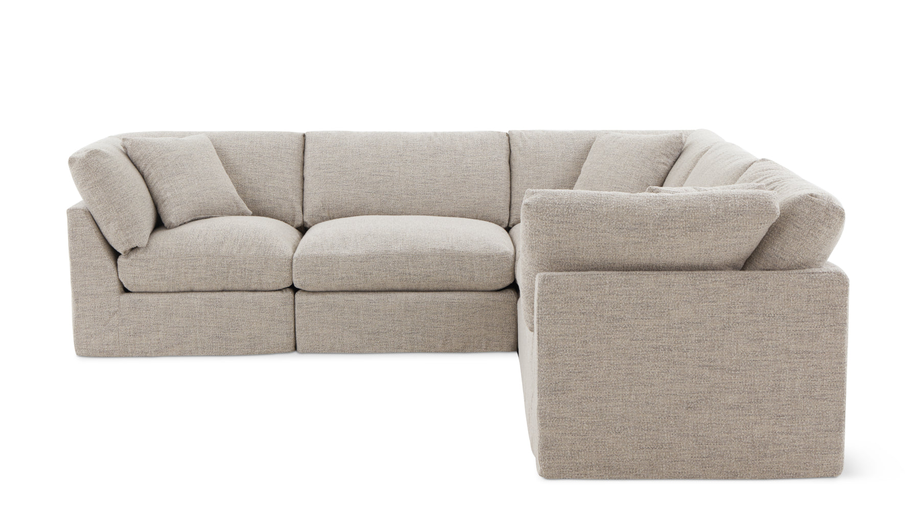 Get Together™ 5-Piece Modular Sectional Closed, Standard, Oatmeal - Image 1