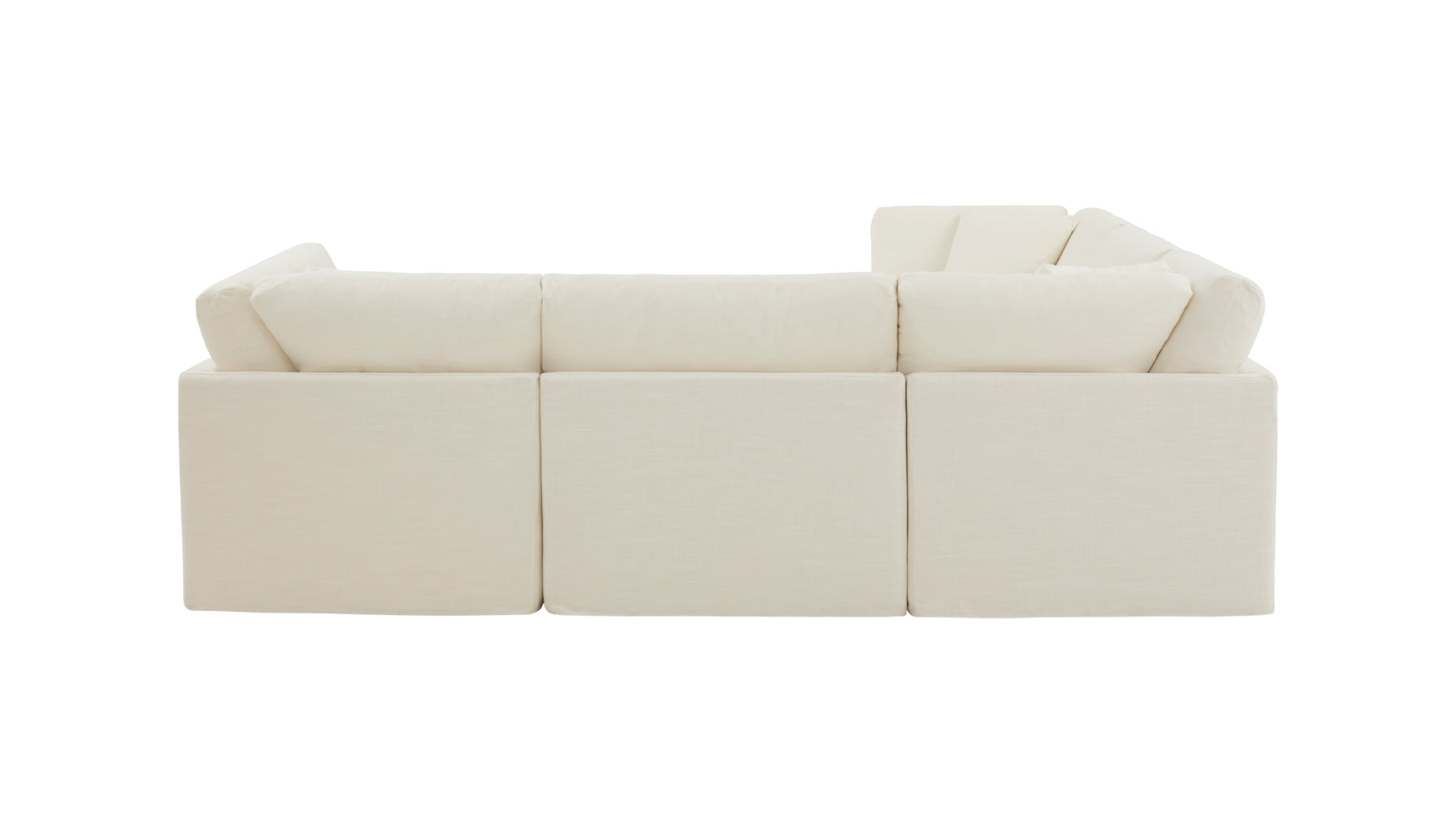 Get Together™ 5-Piece Modular Sectional Closed, Standard, Cream Linen - Image 8