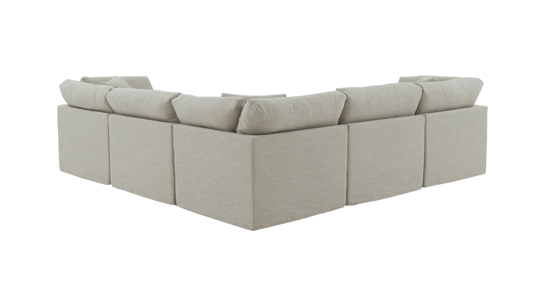Get Together™ 5-Piece Modular Sectional Closed, Standard, Light Pebble - Image 8