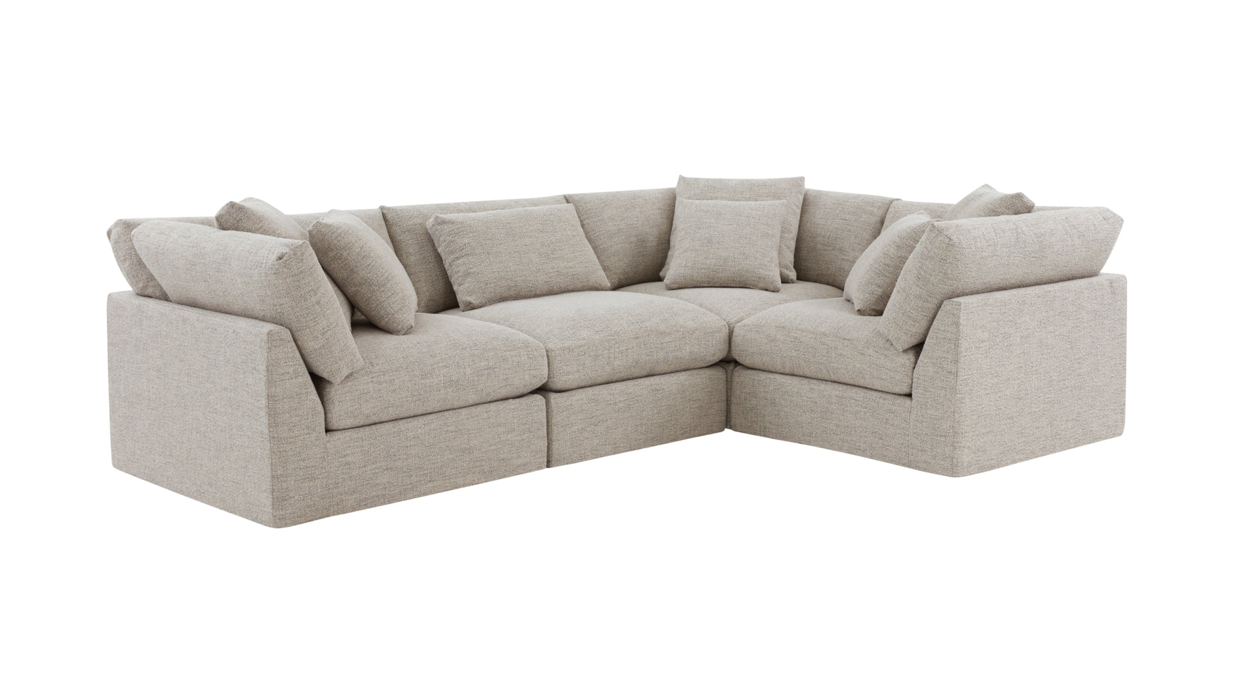 Get Together™ 4-Piece Modular Sectional Closed, Standard, Oatmeal - Image 2