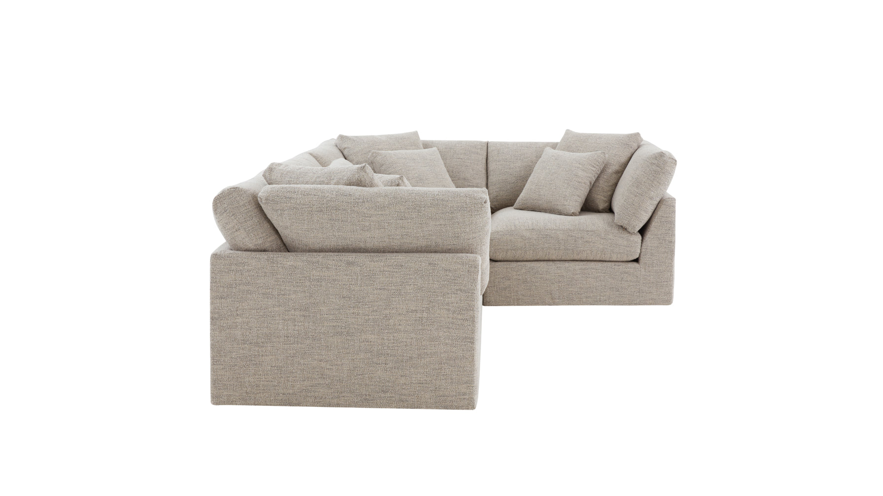 Get Together™ 4-Piece Modular Sectional Closed, Large, Oatmeal - Image 6