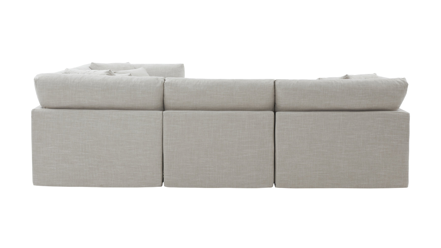 Get Together™ 4-Piece Modular Sectional Closed, Large, Light Pebble - Image 7