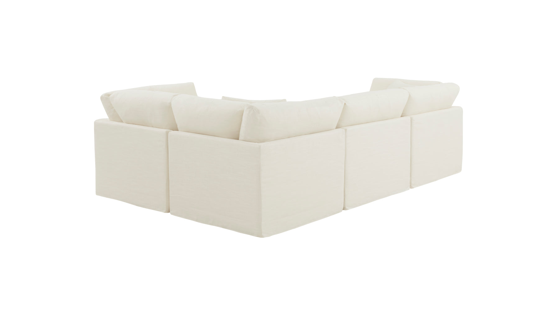 Get Together™ 4-Piece Modular Sectional Closed, Standard, Cream Linen - Image 8