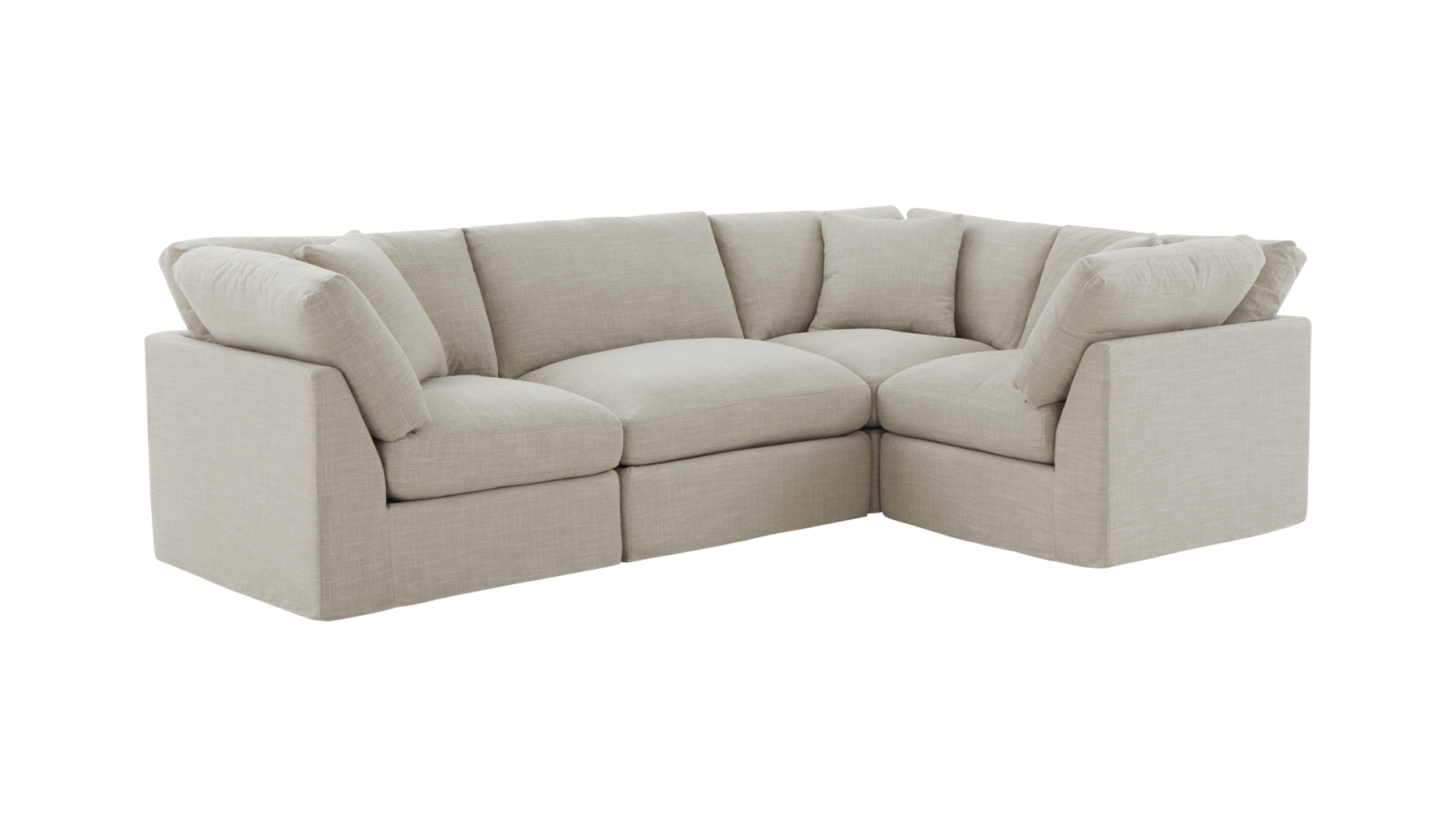 Get Together™ 4-Piece Modular Sectional Closed, Standard, Light Pebble - Image 2