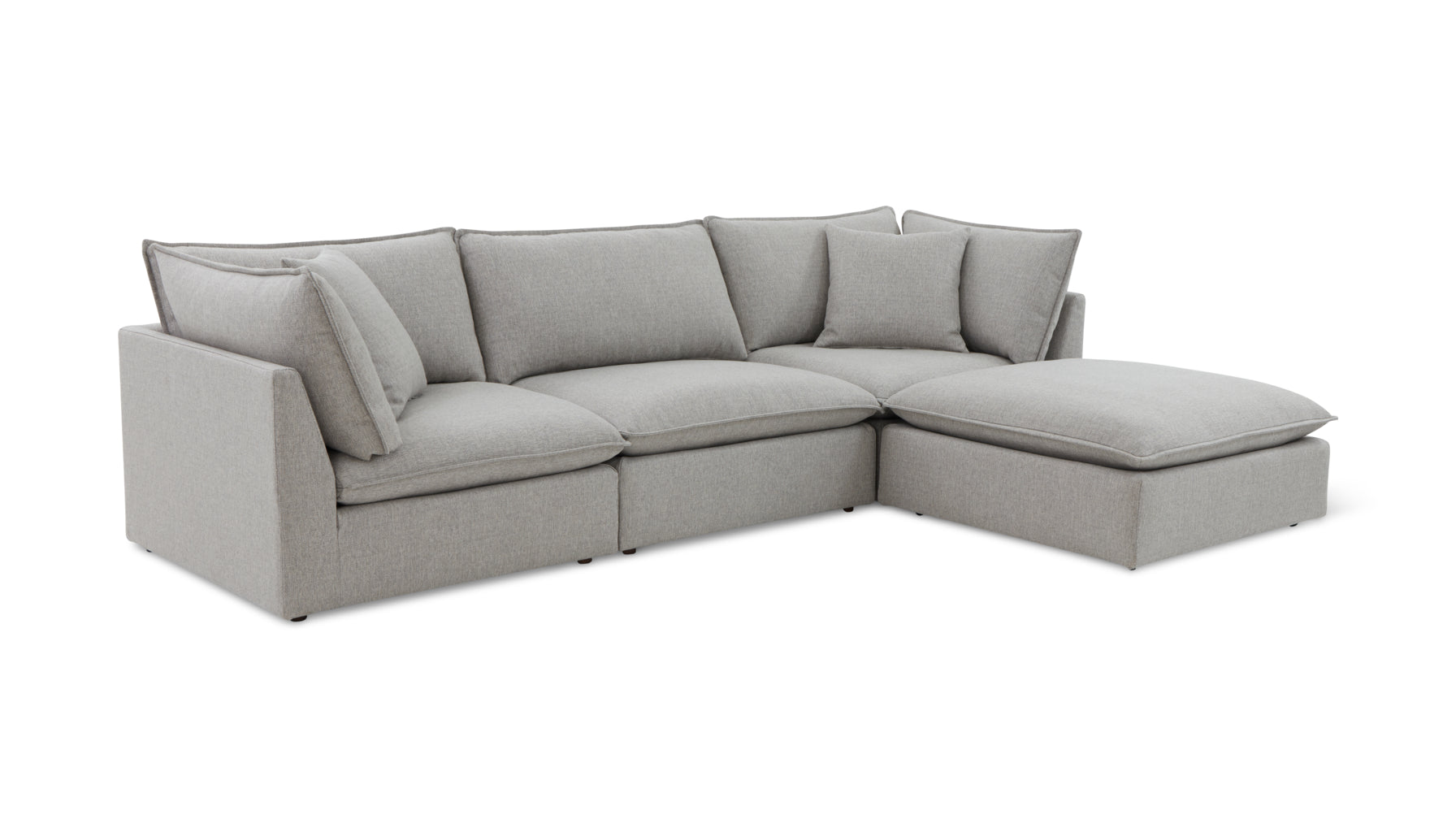 Chill Time 4-Piece Modular Sectional, Heather - Image 2